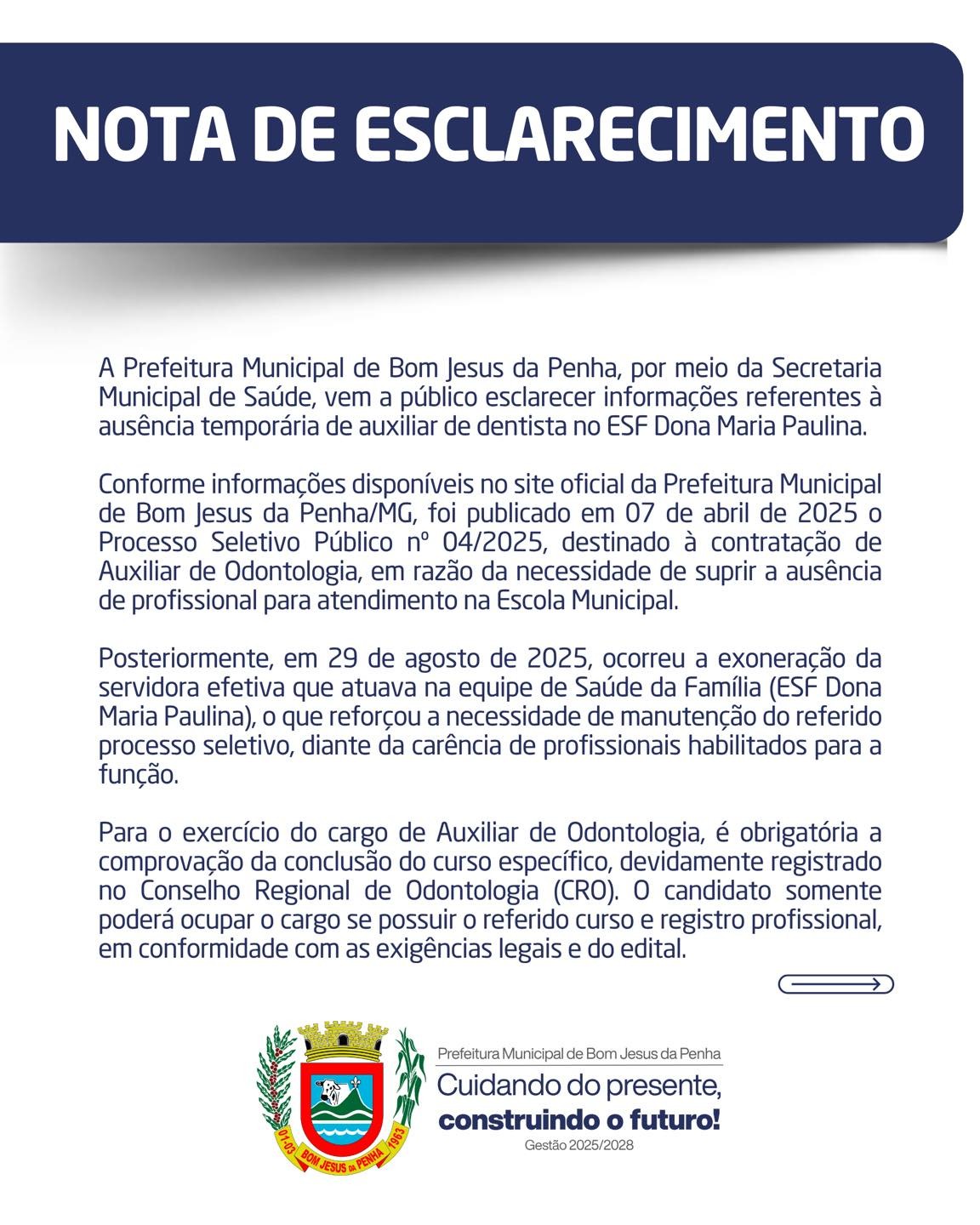 Nota de Esclarecimento